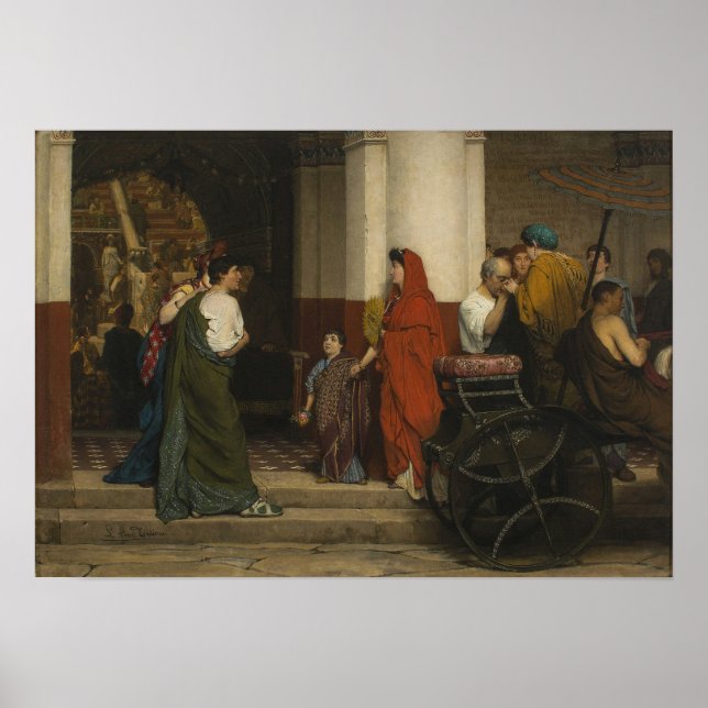 Alma-Tadema - Eingang zum Theater Poster (Vorne)