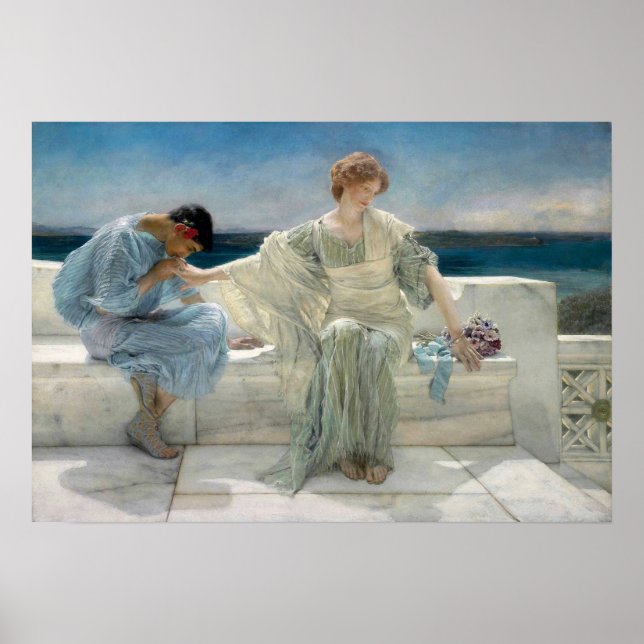 Alma-Tadema - Frag mir nicht mehr Poster (Vorne)