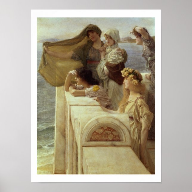 Alma-Tadema | In Aphrodite's Cradle, 1908 Poster (Vorne)