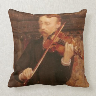 Alma-Tadema   Maurice Söhne, welche die Violine Kissen