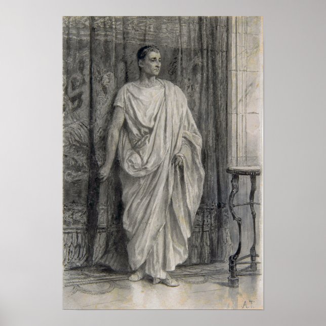 Alma-Tadema - Stehend römisch Poster (Vorne)