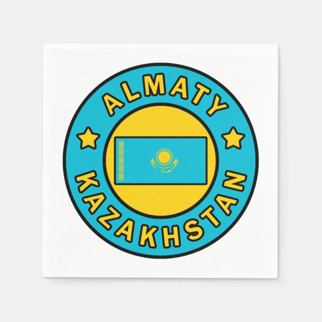 Almaty Kasachstan Serviette (Vorderseite)