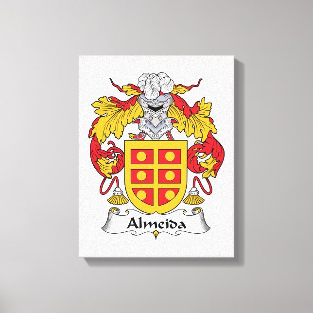 Almeida Familienwappen Leinwanddruck (Vorderseite)