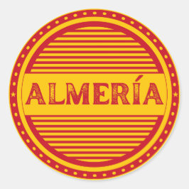 Almería City Pride Emblem – Spanische Identität Runder Aufkleber