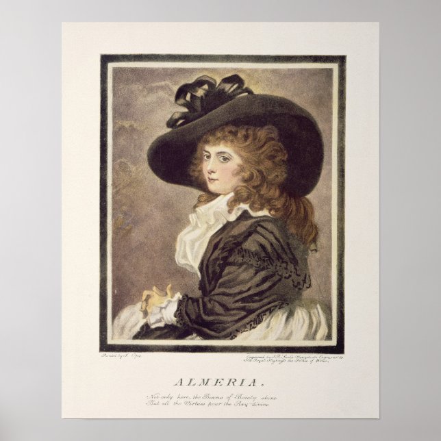 Almeria, Gravur und Pub von John Raphael Poster (Vorne)