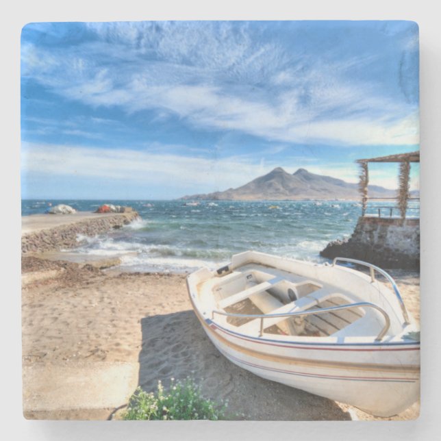 Almería, La Isleta Del Moro | Mrz Mediterráneo Steinuntersetzer (Vorderseite)