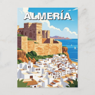 Almeria Spanien Alcazabar Reise Postkarte