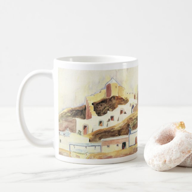 Almeria von Walter Gramatte, Vintager Expressionis Kaffeetasse (Mit Donut)