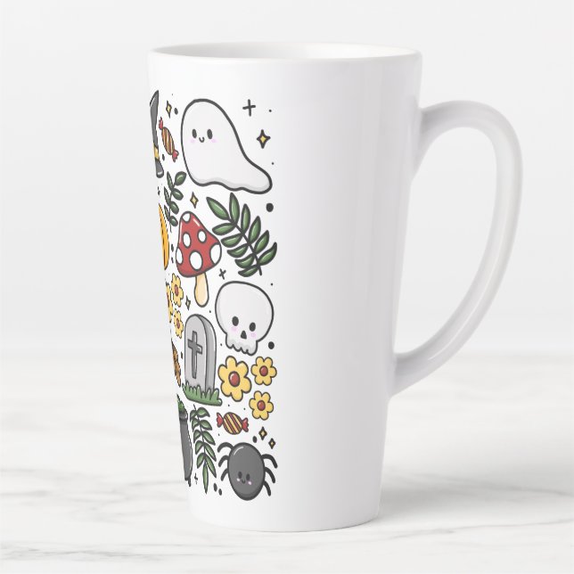 Almofada com estampa fofa de Halloween Milchtasse (Rechts)