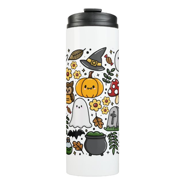 Almofada com estampa fofa de Halloween Thermosbecher (Vorderseite)