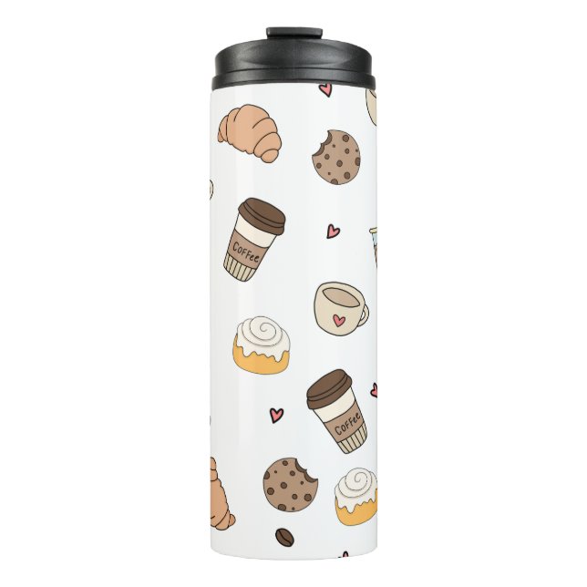 Almofada decorativa coffee lovers  thermosbecher (Vorderseite)