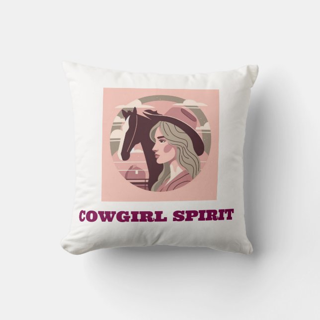 almofada estampada garota cowgirl  kissen (Vorderseite)