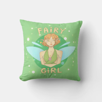 almofada fada, fairy girl kissen
