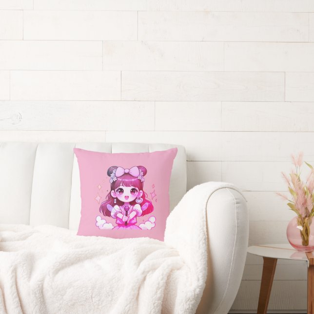 almofada garota kpop cantora desenho kissen (Liege)