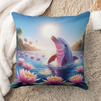 almofada quadrada com tema lendas do boto kissen