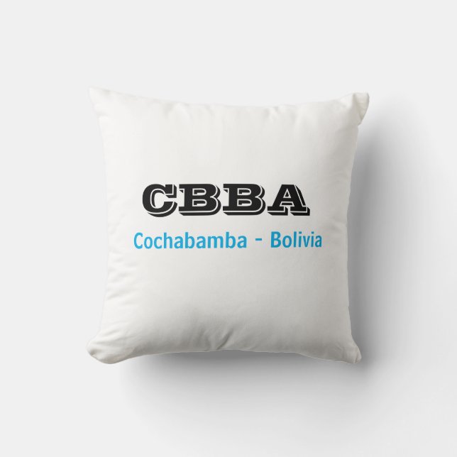 Almohada CBBA Cochabamba Bolivia Kissen (Vorderseite)