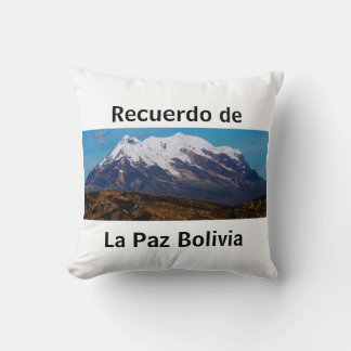 Almohada recuerdo de La Paz Kissen