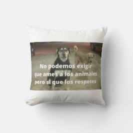 Almohada respeto a los animales kissen