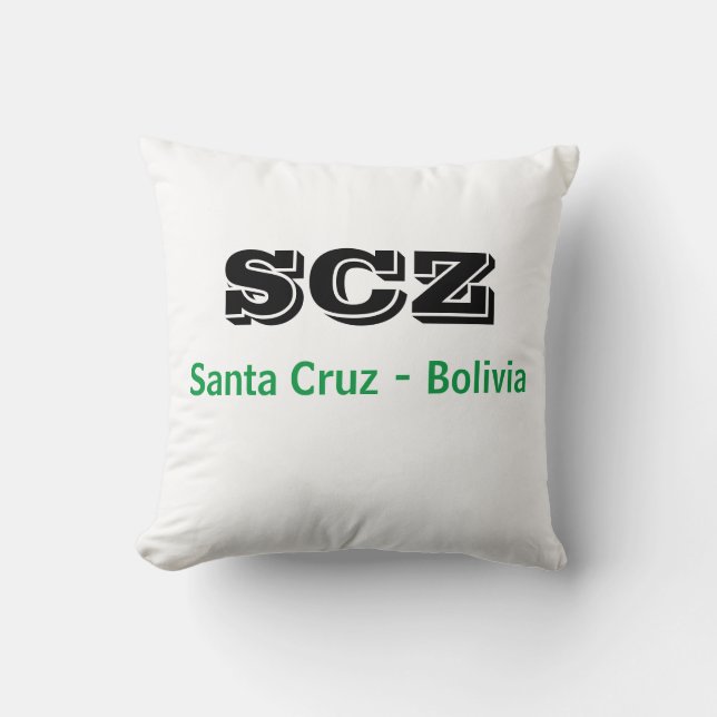 Almohada SCZ SAnta Cruz Bolivia Kissen (Vorderseite)