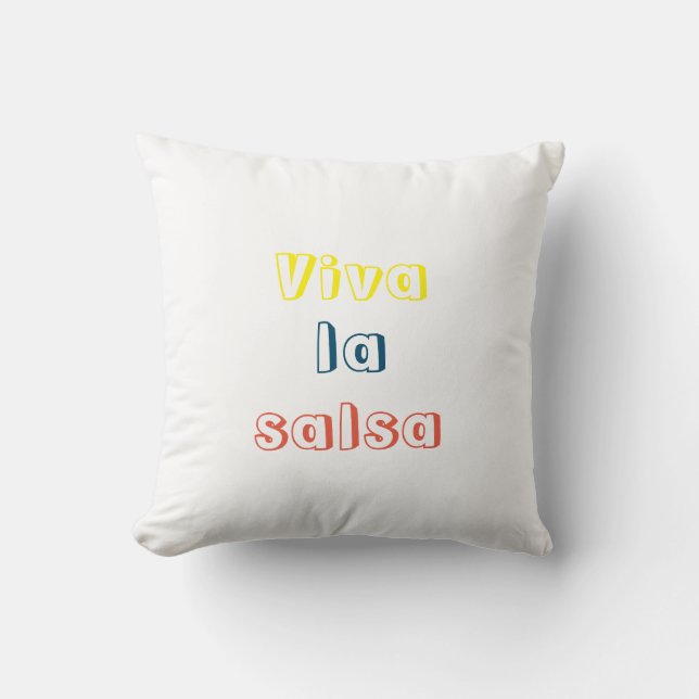 Almohada Viva la salsa Kissen (Vorderseite)