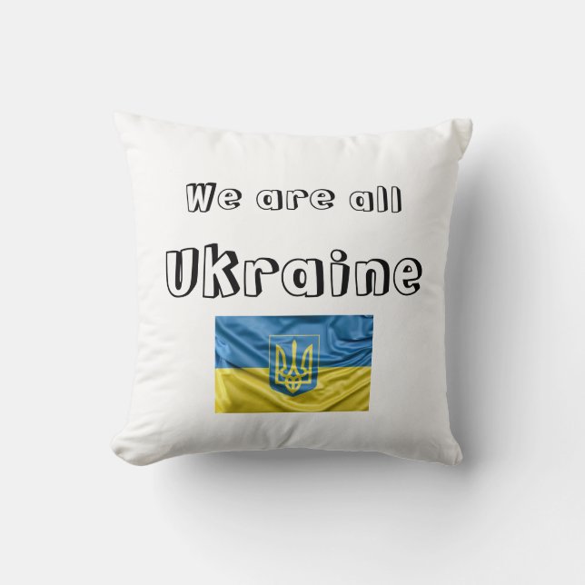 Almohada We are Ukraine Kissen (Vorderseite)