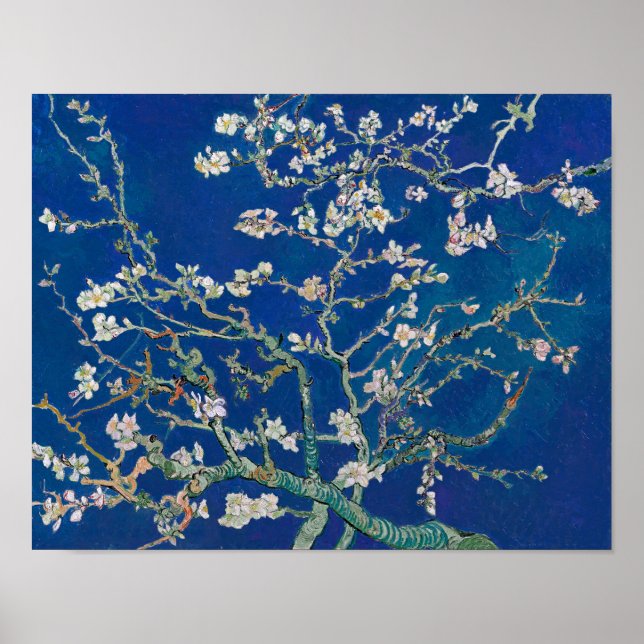 Almond Bloom (Indigo) | Van Gogh | Poster (Vorne)