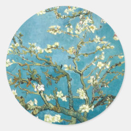 Almond blossom (1890) Vincent Van Gogh Fine Art Runder Aufkleber