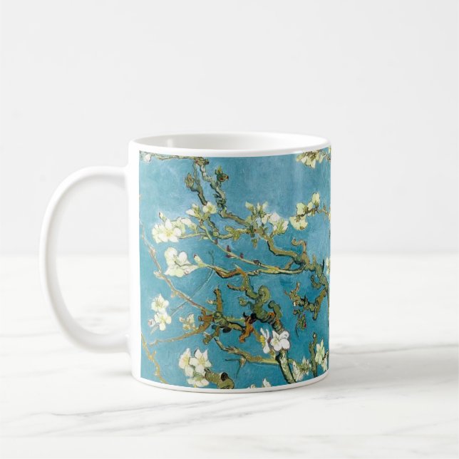 Almond blossom (1890) Vincent Van Gogh Floral Art Kaffeetasse (Links)