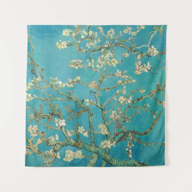 Almond Blossom, 1890 von Vincent van Gogh Wandteppich (Vorderseite)