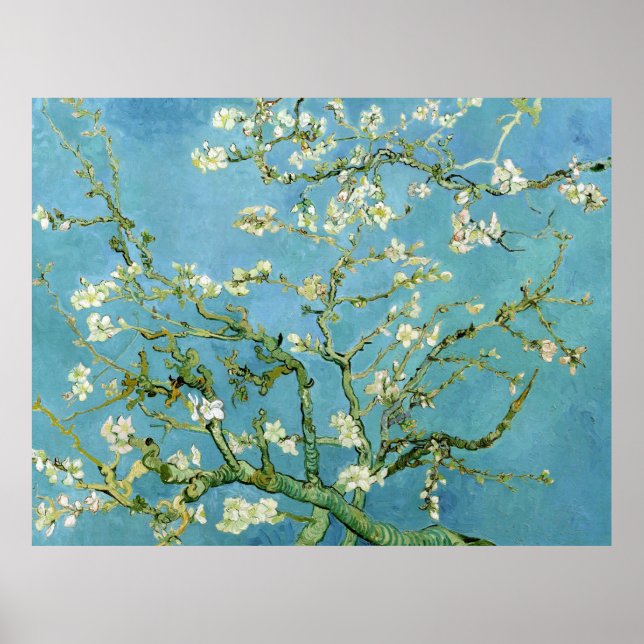 Almond Blossom Branches (F671) Van Gogh Fine Art Poster (Vorne)