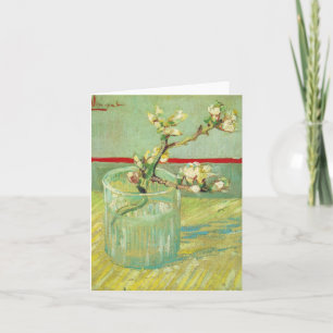 Almond Blossom Branches in Glass Van Gogh Fine Art Karte