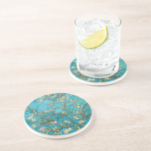 Almond Blossom, Dots by After Vincent van Gogh Getränkeuntersetzer