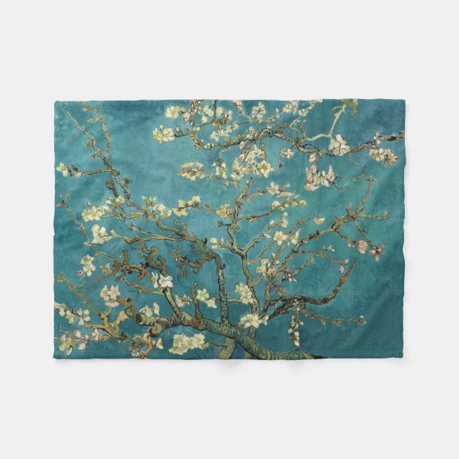 Almond Blossom Fleecedecke (Vorderseite (Horizontal))