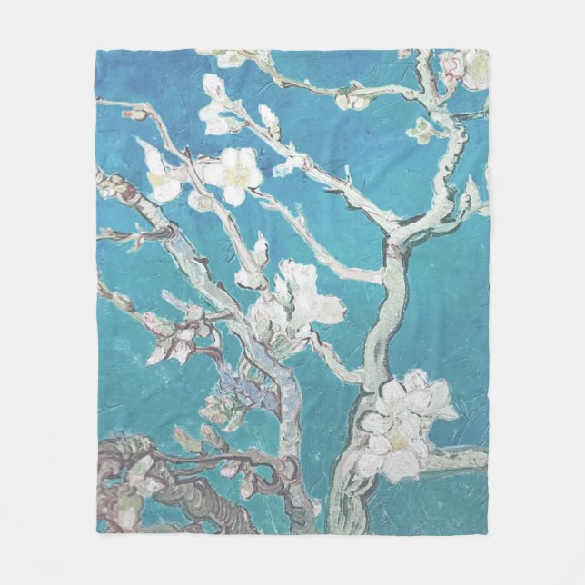 Almond Blossom Van Gogh Art Fleecedecke (Vorderseite)