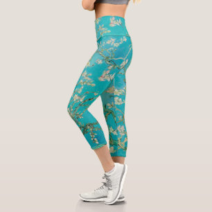 Almond Blossom Van Gogh Capri Leggings