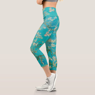Almond Blossom Van Gogh Capri Leggings