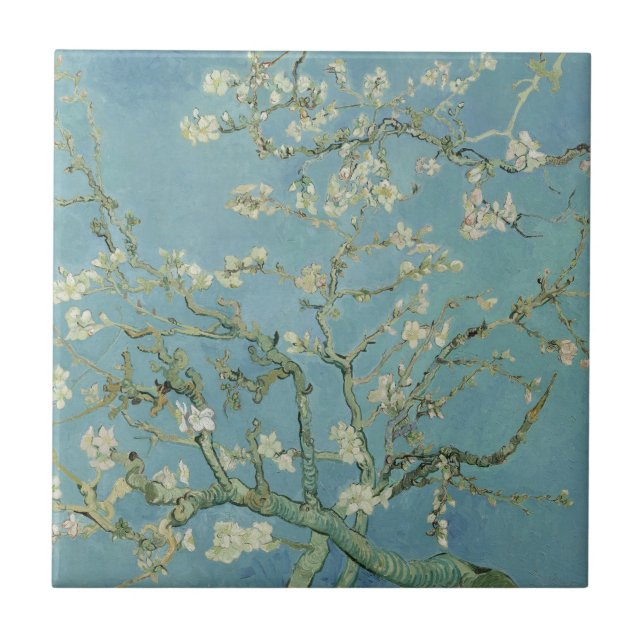 Almond Blossom: Vincent Van Gogh Fliese (Vorderseite)