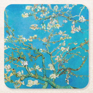 Almond Blossom, Vincent van Gogh Rechteckiger Pappuntersetzer