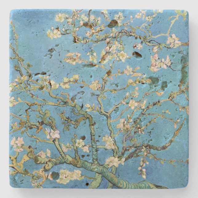 Almond Blossom Vincent van Gogh Steinuntersetzer (Vorderseite)
