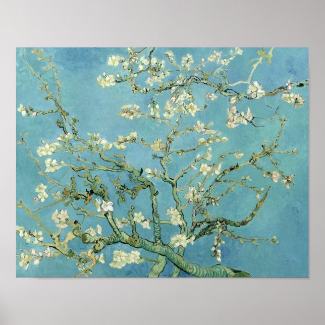 Almond Blossom von Van Gogh Fine Art Poster Print (Vorne)
