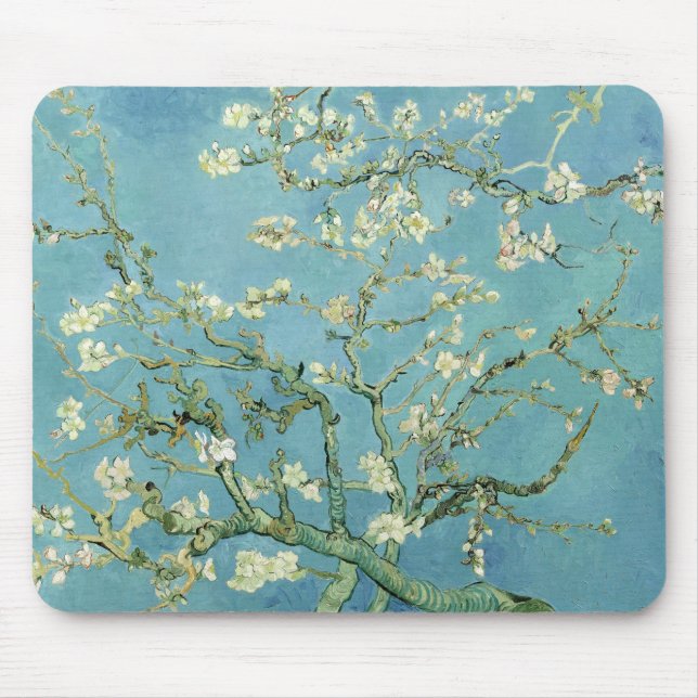 Almond Blossom von Van Gogh Mousepad (Vorne)