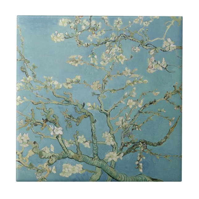 Almond Blossom von Vincent Van Gogh Keramik Tile Fliese (Vorderseite)