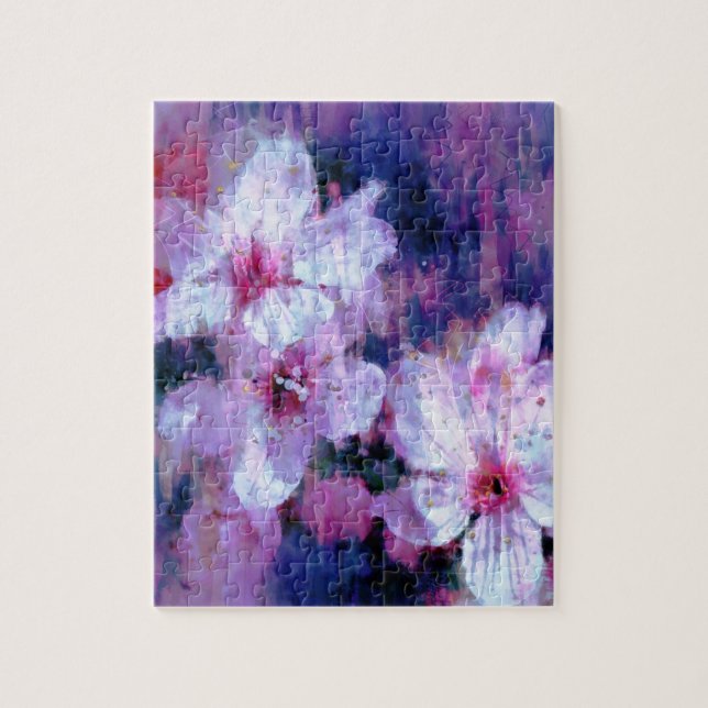 Almond Blossom Watercolor Puzzle (Vertikal)