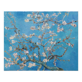 Almond Blossoms Blauer Vincent van Gogh Malerei Poster