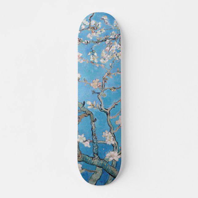 Almond Blossoms Blauer Vincent van Gogh Malerei Skateboard (Vorne)