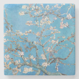 Almond Blossoms Blauer Vincent van Gogh Malerei Steinuntersetzer