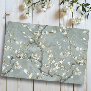 Almond Blossoms Gray Vincent Van Gogh Seidenpapier