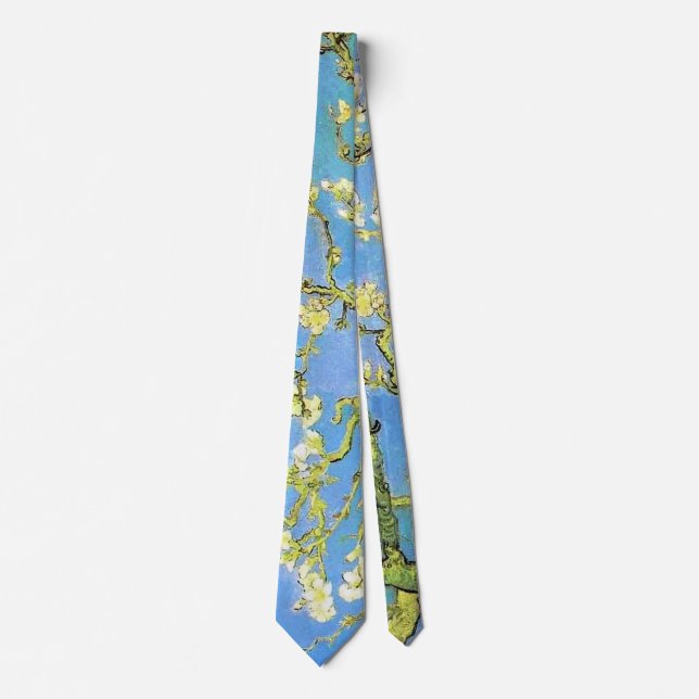 Almond Blossoms Neck Tie Krawatte (Vorderseite)