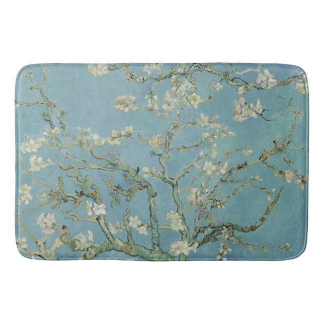 Almond Blossoms Painting by Van Gogh Badematte (Vorderseite)