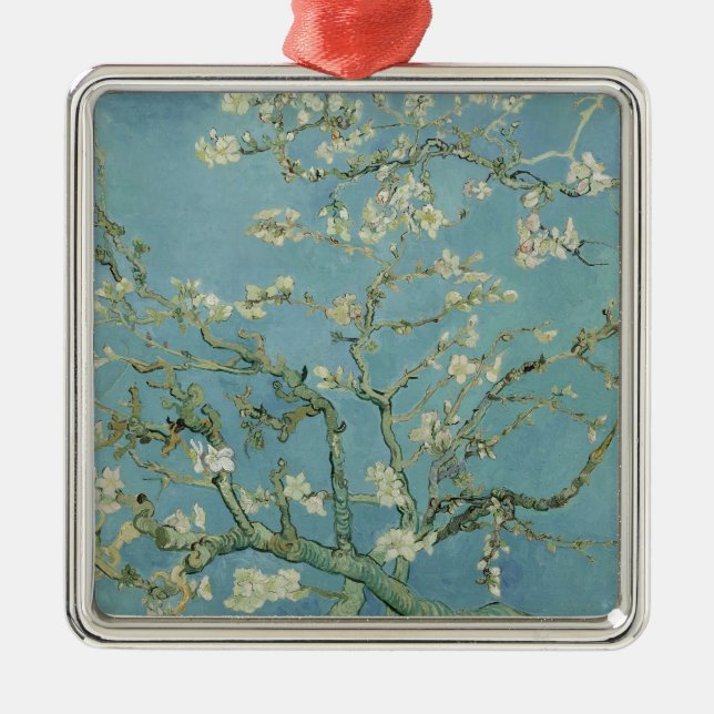 Almond Blossoms Painting by Van Gogh Ornament Aus Metall (Vorne)